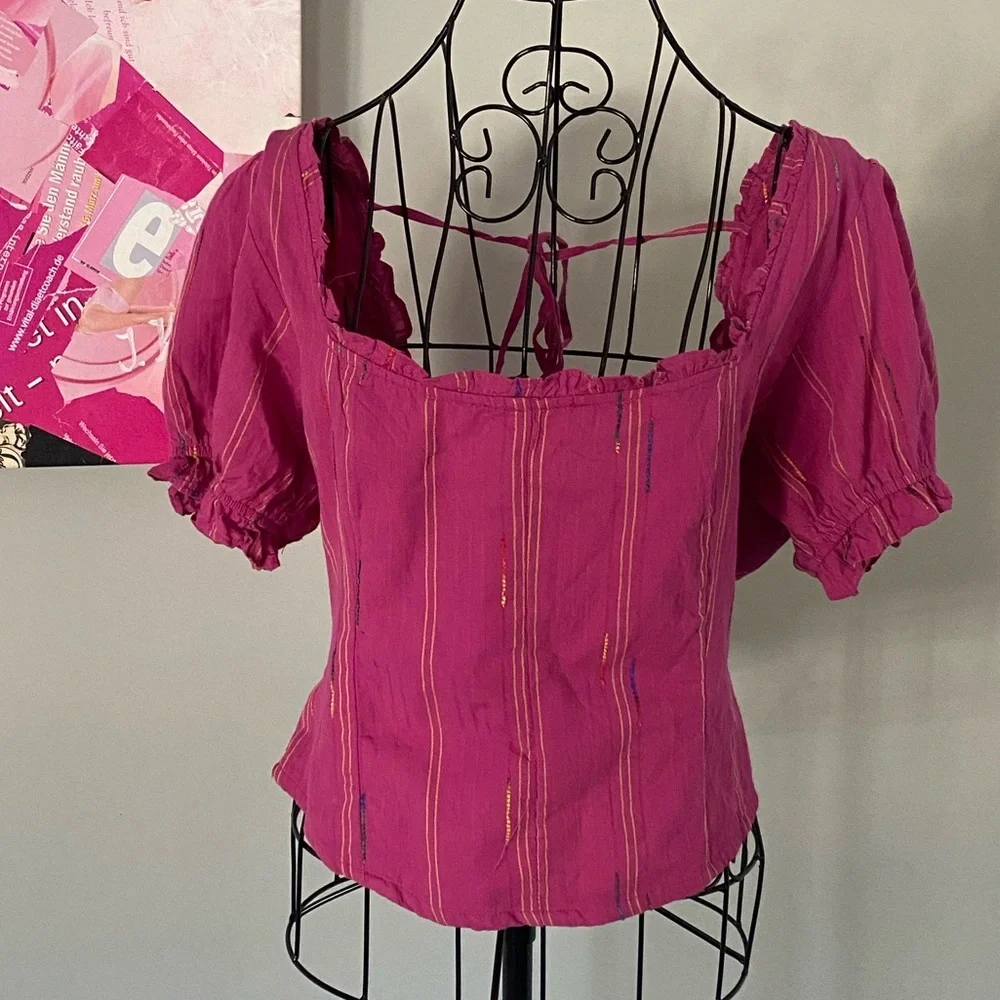 NWT Free People Pink Corset Top Size Small💕